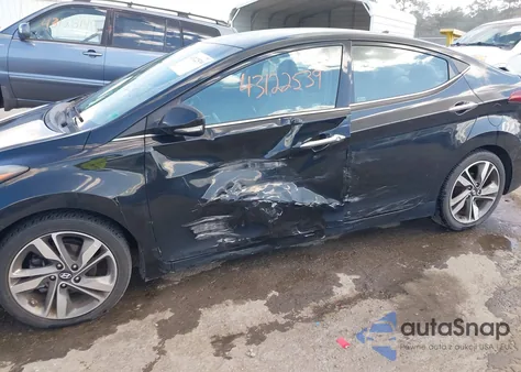 2014 Hyundai Elantra Limited из США, поврежденный, VIN 5NPDH4AE7EH457832